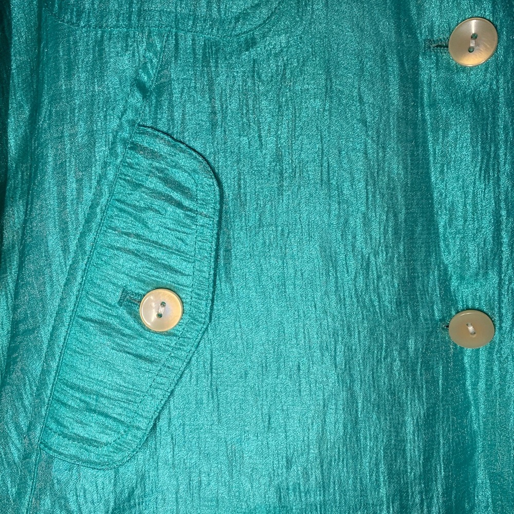 Euc Linear Button Down Lightweight Jacket. - image 5